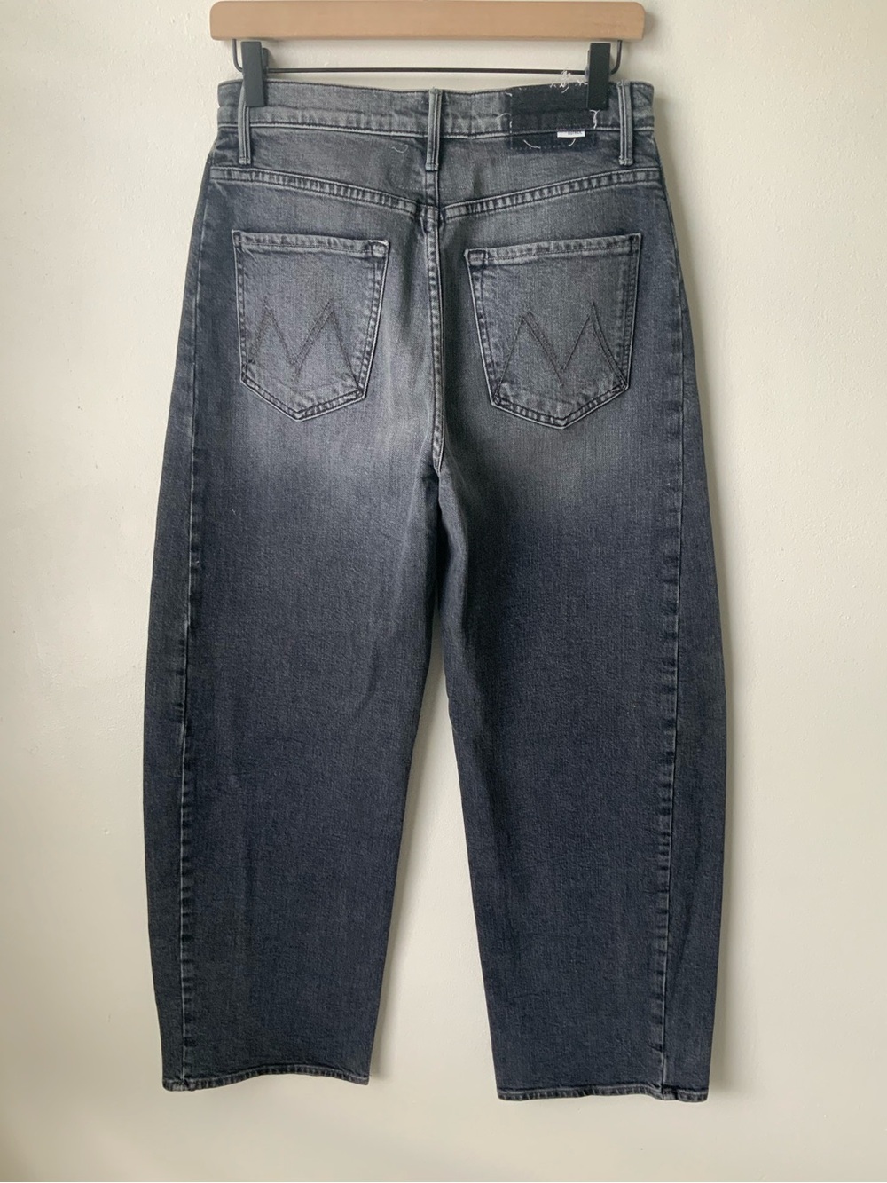 MOTHER SUPERIOR Jeans Half-Pipe Flood Outta Sight Washed Charcoal Gray Size 27 - Picture 5 of 16